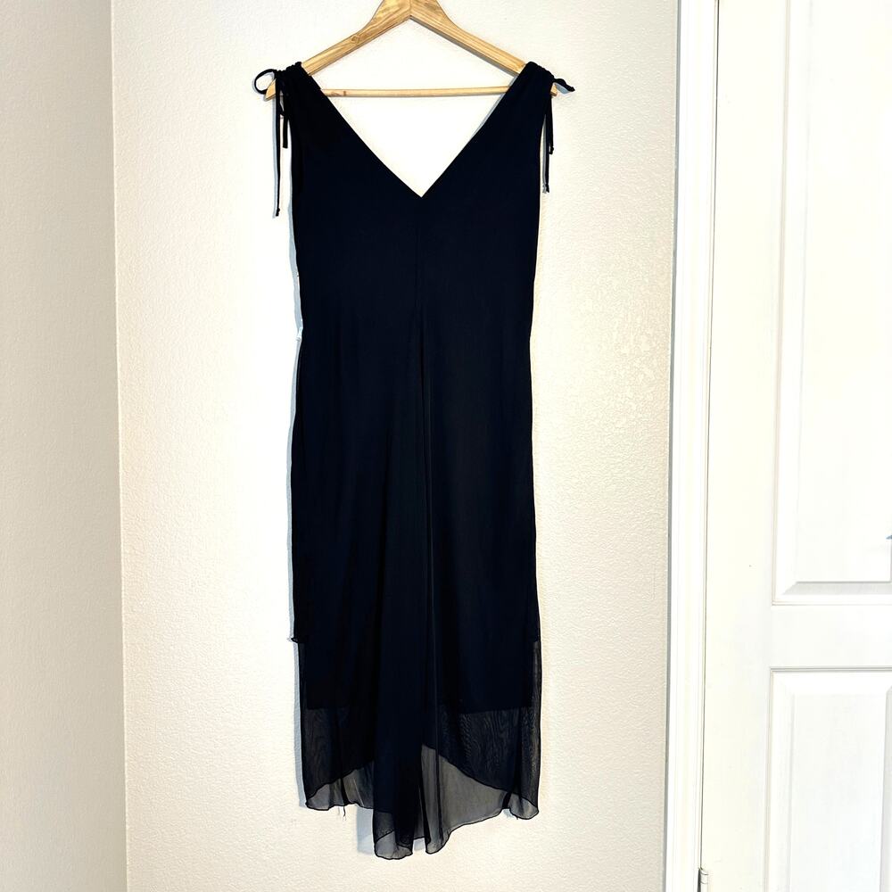Y2K Ruby Rox Black Whimsygoth Sheer Fairy Witchy Grunge Dress, 90's, Size Large - Picture 3 of 14
